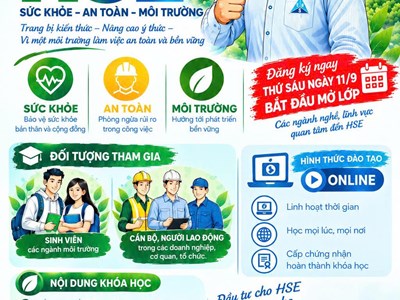 MỞ LỚP KHÓA HỌC HSE – HỌC ONLINE – THỨ SÁU NGÀY 11 THÁNG 9 NĂM 2026